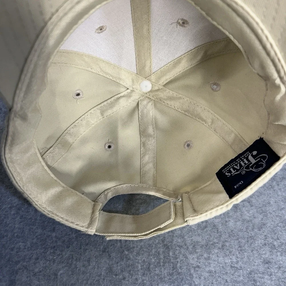 Roaring River State Park Fish Hook Hat Child Khaki Adjustable Strapback Cap‎